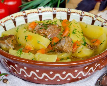 Картошка с мясом в мультиварке