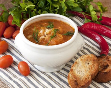 Постные щи из квашеной капусты
